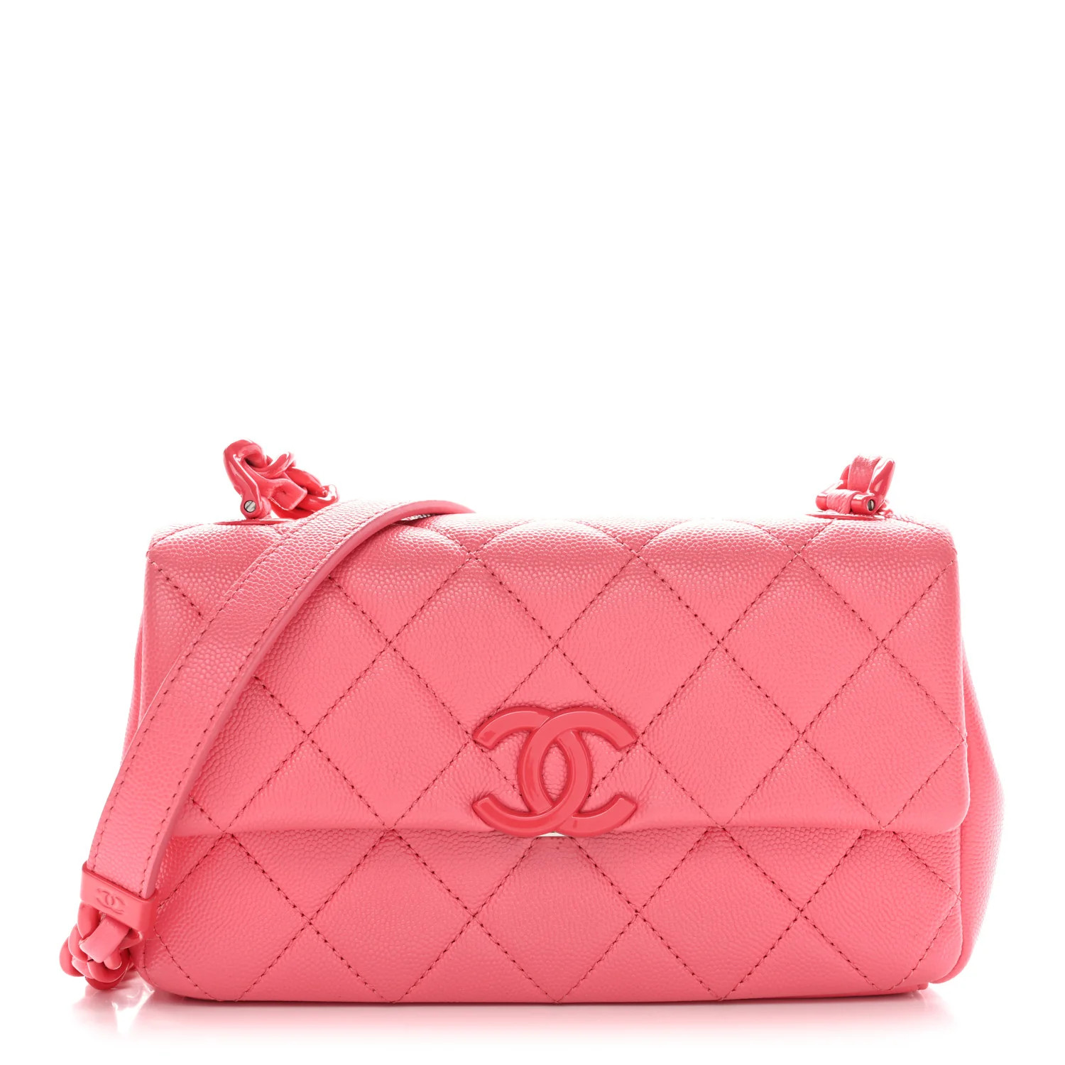 Caviar Quilted My Everything Small Flap Pink | FASHIONPHILE (US)