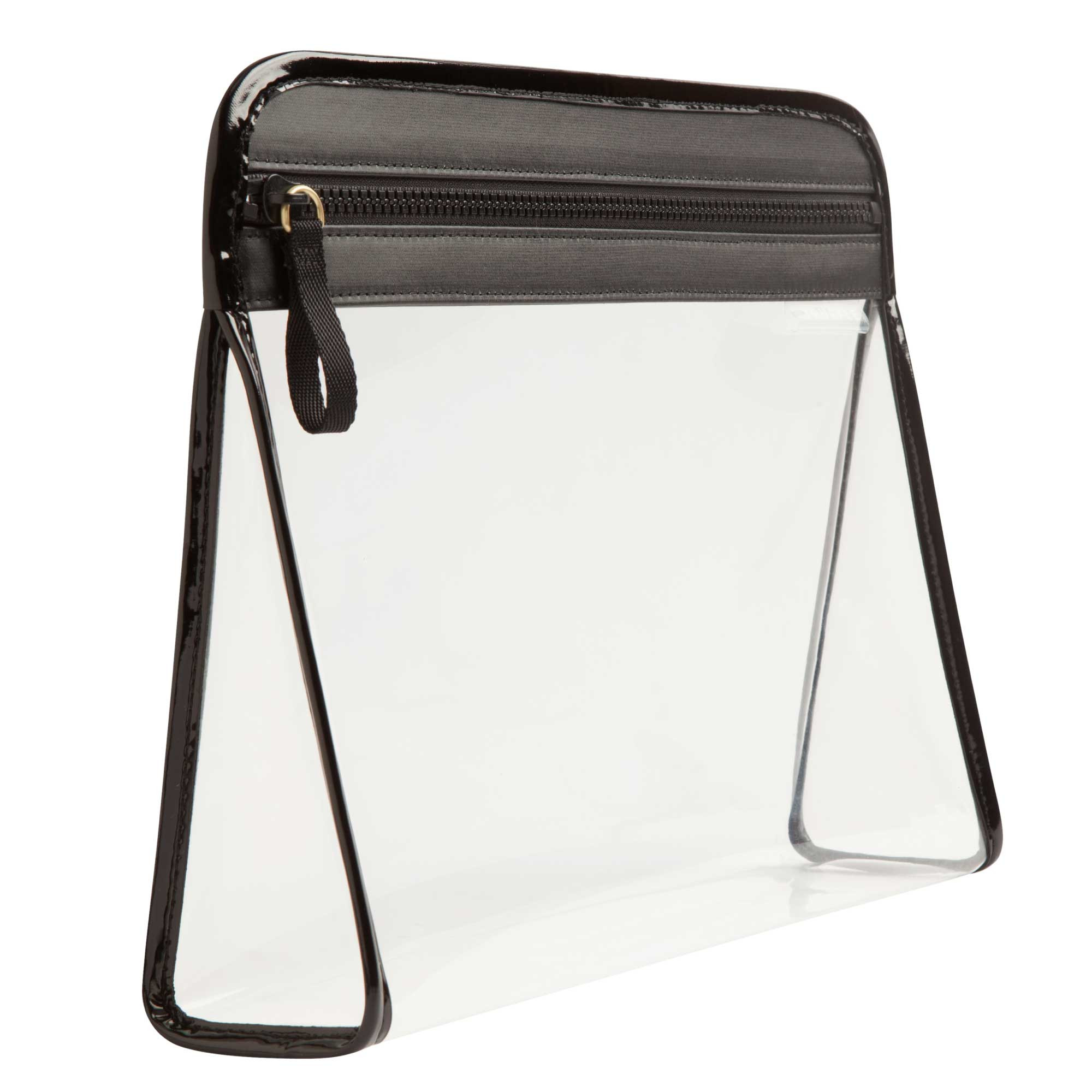 Clarity Pouch Large - Large Clear Travel Pouch | Truffle | TRUFFLE