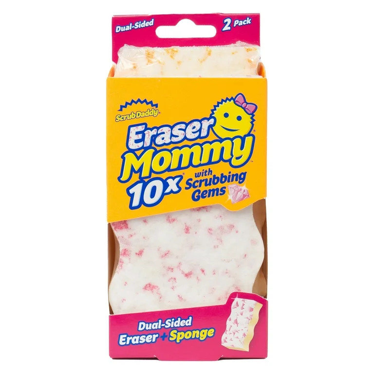 Scrub Daddy Eraser Mommy 10x Dual-Sided Eraser Pads, 2 Count | Walmart (US)