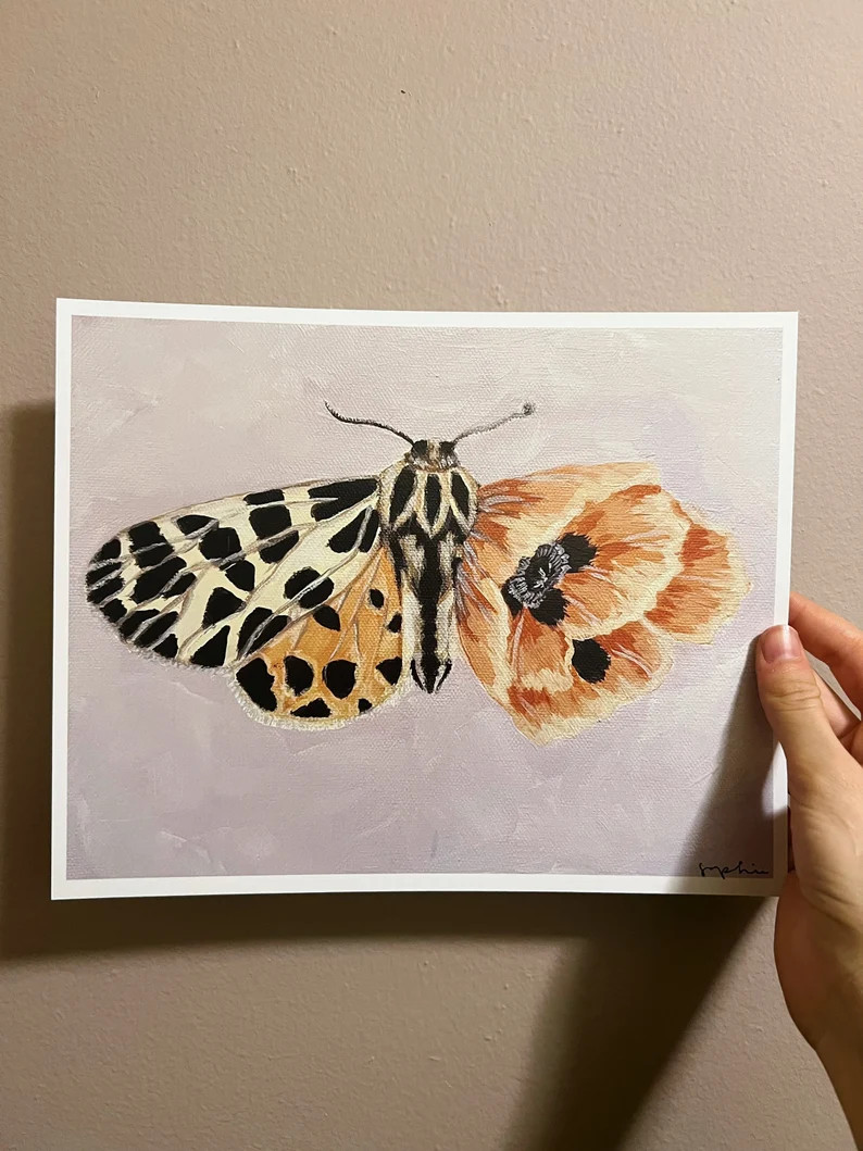 Tiger Poppy Moth | Etsy (US)