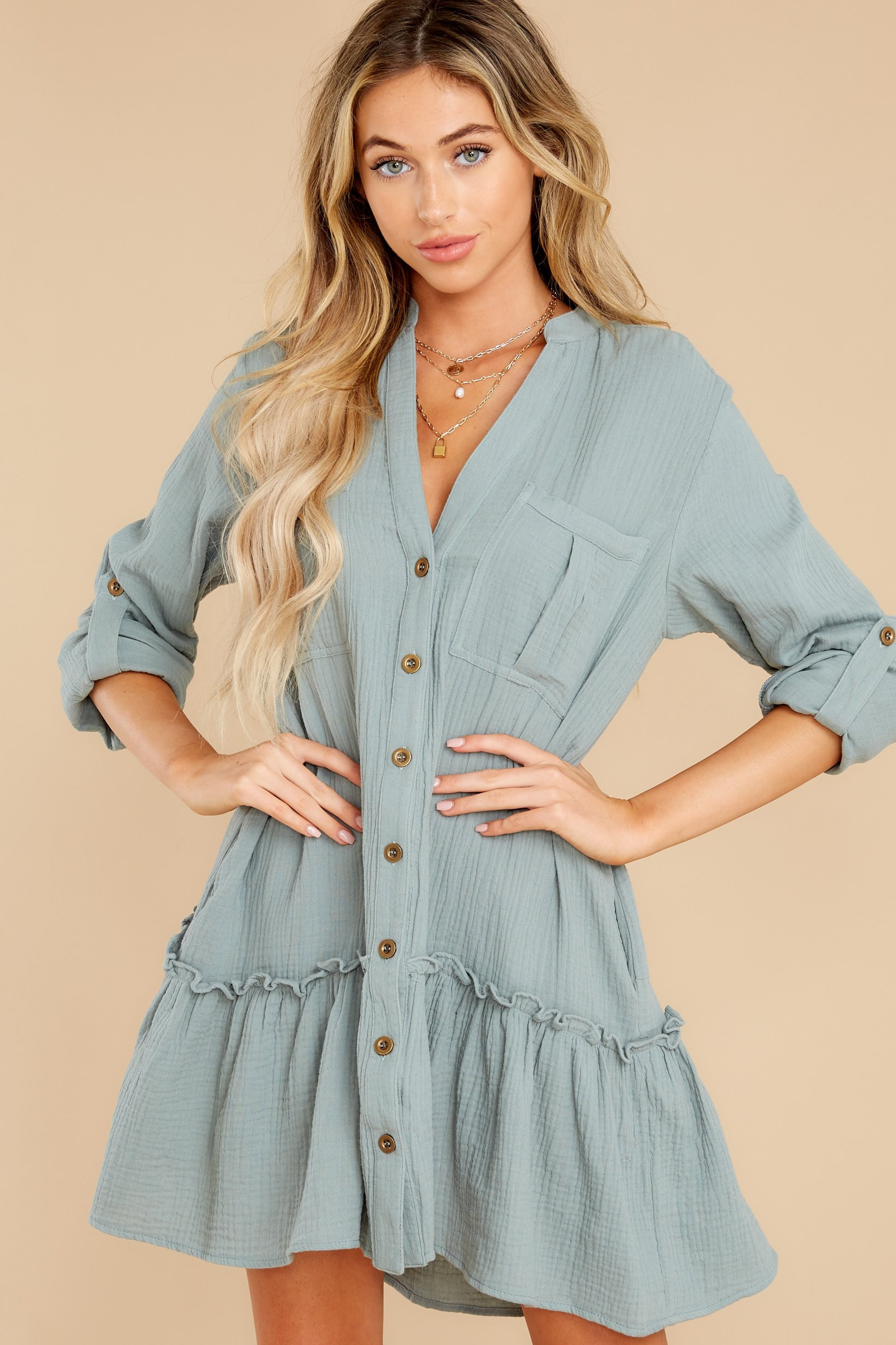 Make Me Move Sage Dress | Red Dress 