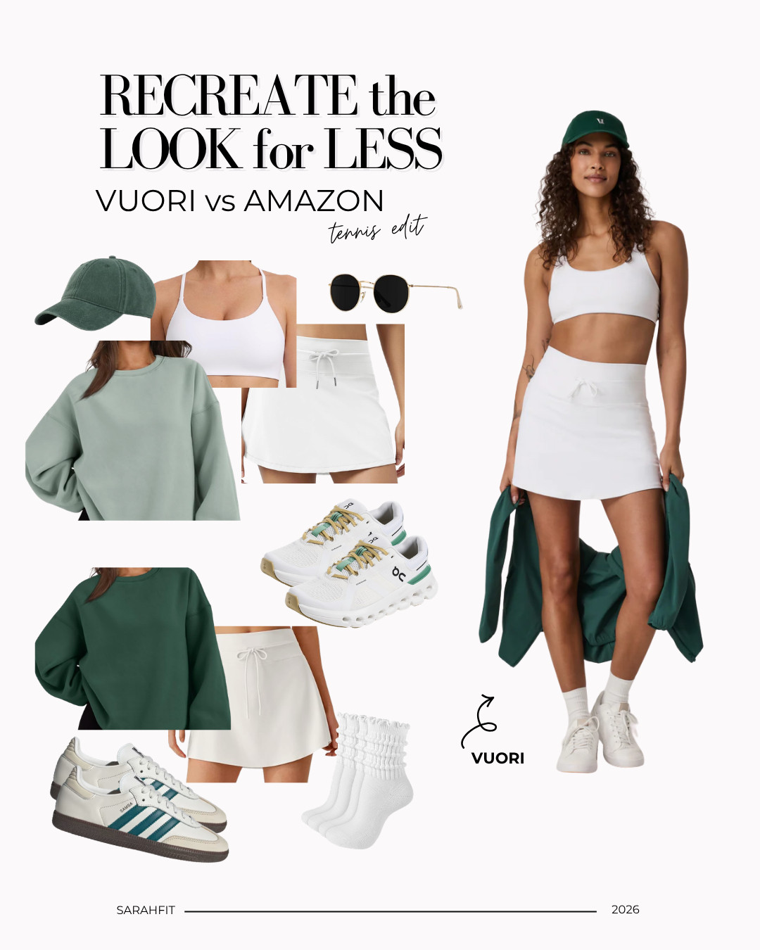 Splurge vs Save: Shop the look for less to get this Vuori inspired tennis outfit. 



Vuori looks, Vuori tennis outfit, Amazon finds, Amazon tennis outfit, look for less, Adidas Sambas, OnCloud, athleisure looks, simple looks for busy moms, athletic outfits for moms on the go, millennial mom outfit must-haves, Spring looks, ball field outfit inspo 

 #LTKootd #LTKActive #LTKOver40