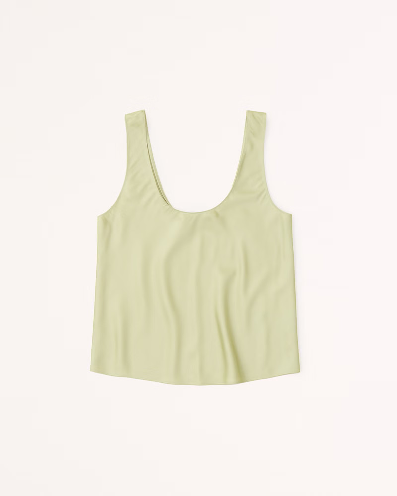 Women's Satin Scoopneck Cami | Women's New Arrivals | Abercrombie.com | Abercrombie & Fitch (US)