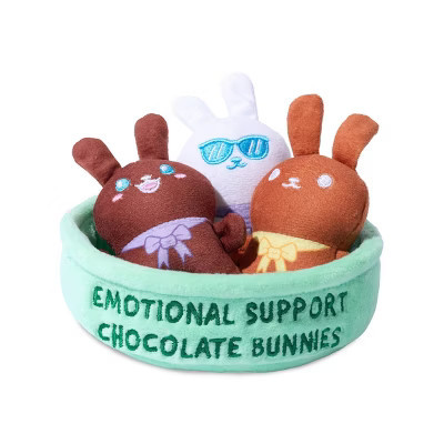 What Do You Meme? Emotional Support Minis Chocolate Bunnies Stuffed Animal | Target