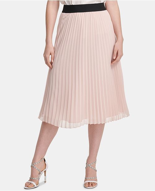 DKNY Midi Pleated Skirt & Reviews - Skirts - Women - Macy's | Macys (US)