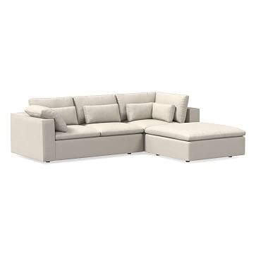 Harmony Modular 3-Piece Ottoman Sectional (122") | West Elm (US)