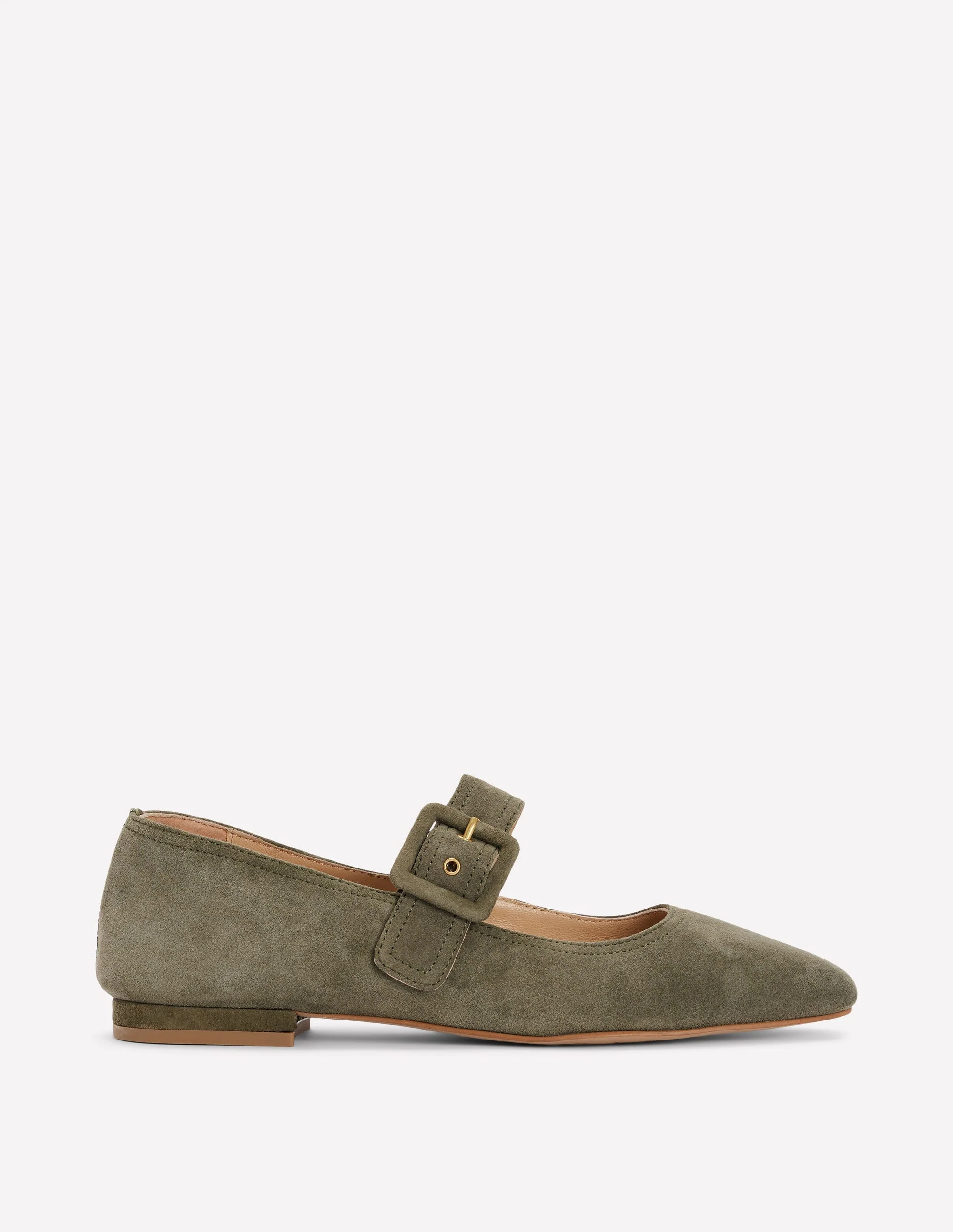 Vic Chisel Toe Mary Janes-Deep Olive | Boden (US)