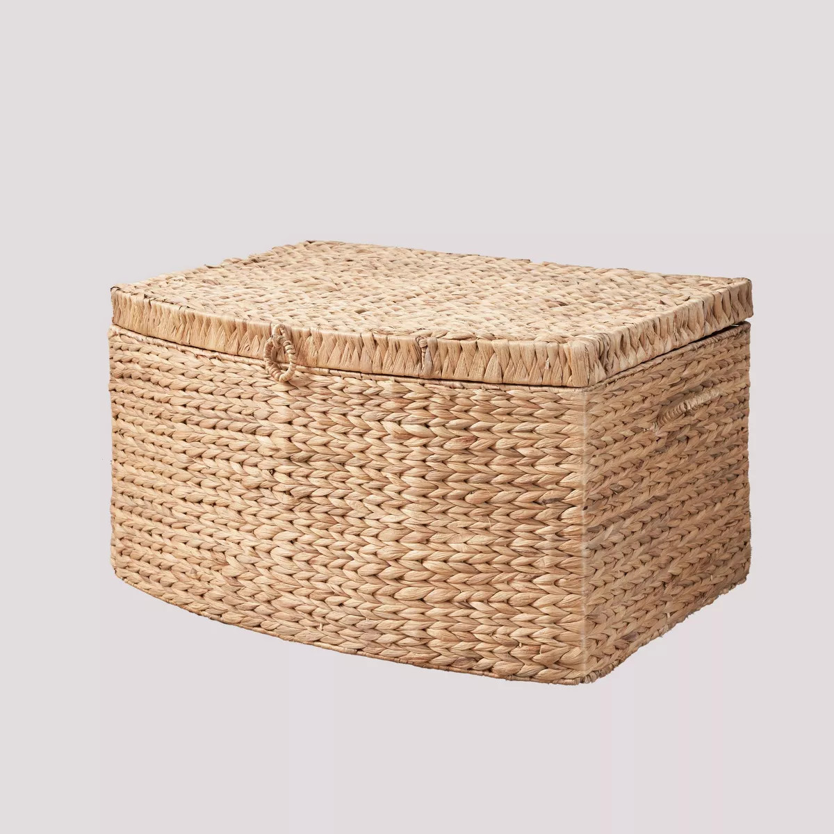 SOL HOME 26"x19"x14" Ludmilla Rectangular Water Hyacinth Wicker Trunk Natural Brown: Storage Ches... | Target