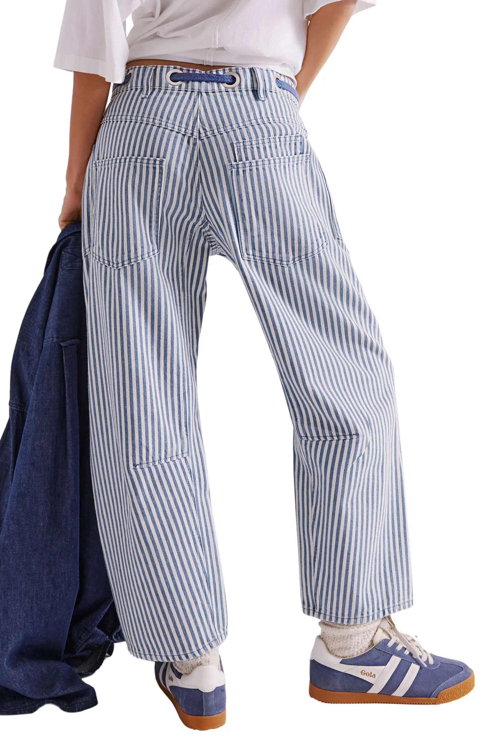Free People Moxie Railroad Stripe Pants | Nordstrom | Nordstrom