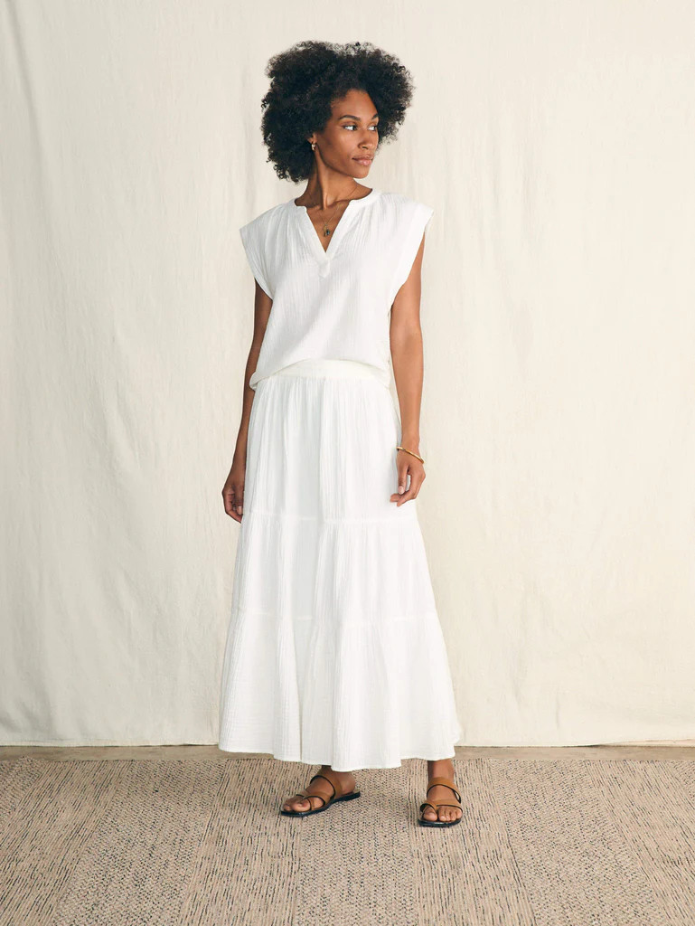 Dream Cotton Gauze Valentina Skirt | Faherty