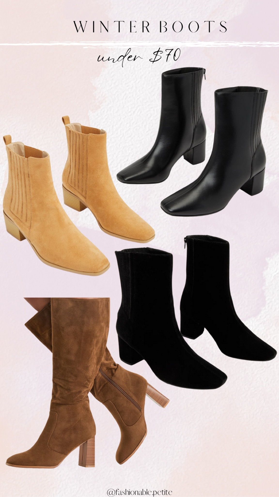 Winter boots for women under $70! I love the brown suede knee high boots! 

Women’s boots.
Ankle boots. 
Pointed toe boots.
Knee high boots.
Black boots. 
Winter boots.

#LTKshoecrush #LTKfindsunder100
