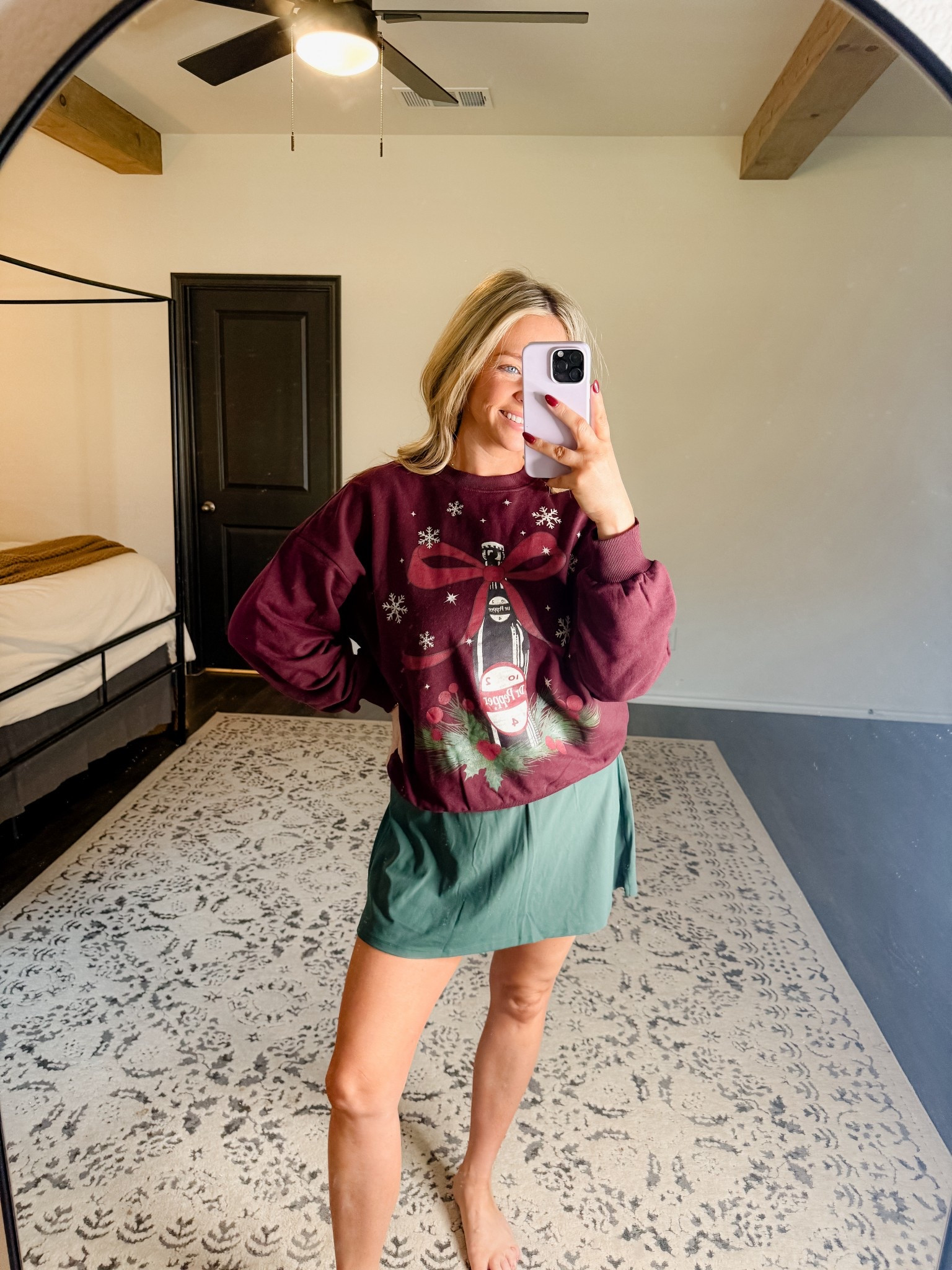 Dr Pepper sweatshirt for Christmas! Wearing a size M 🤎

#LTKOver40 #LTKStyleTip #LTKFindsUnder50