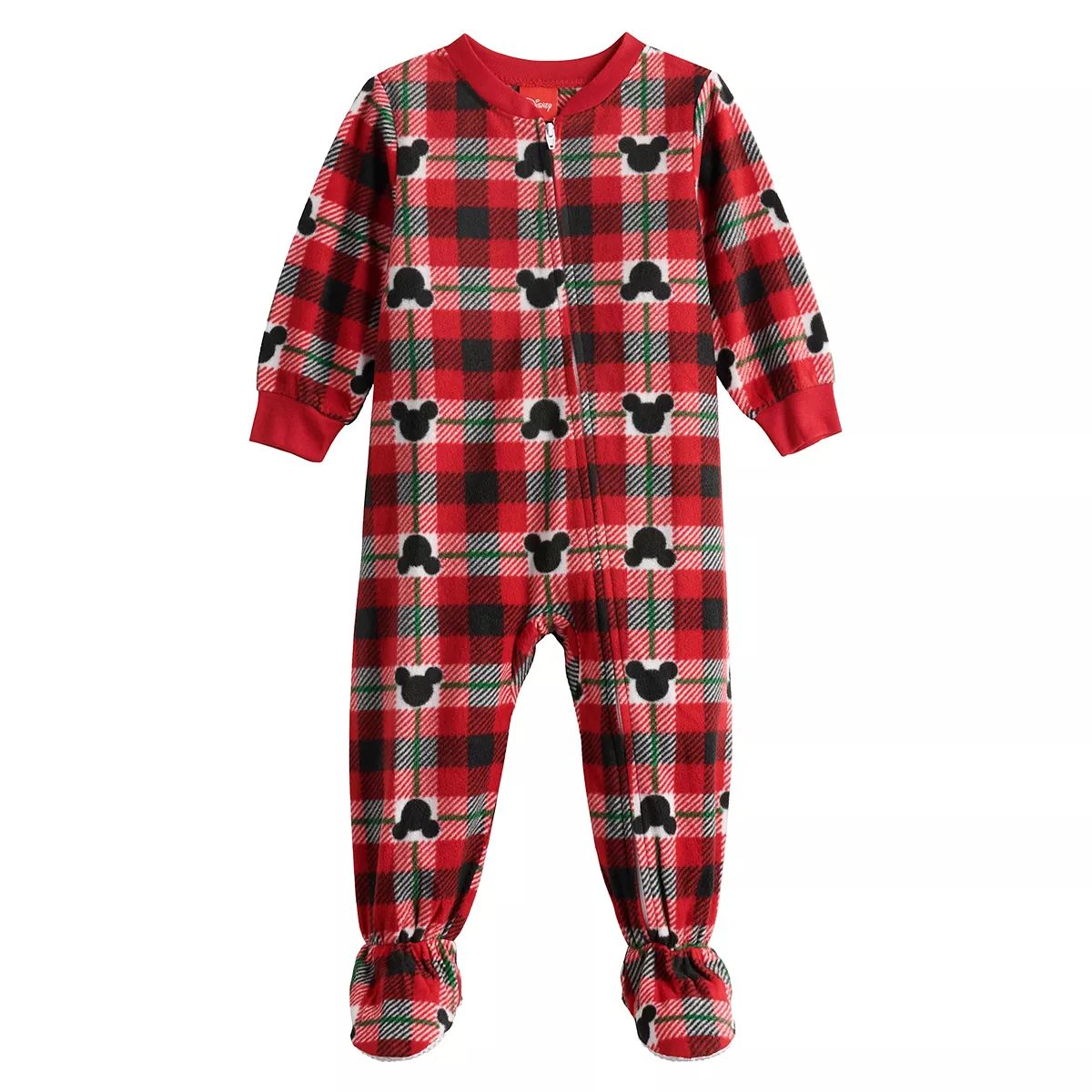 Disney's Minnie Mouse Baby Mickey Family Footed Zip Pajamas by Jammies For Your Families® | Kohl's