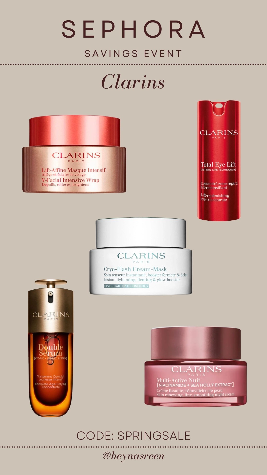 I always stock up on my Clarins masks during the Sephora sale! 