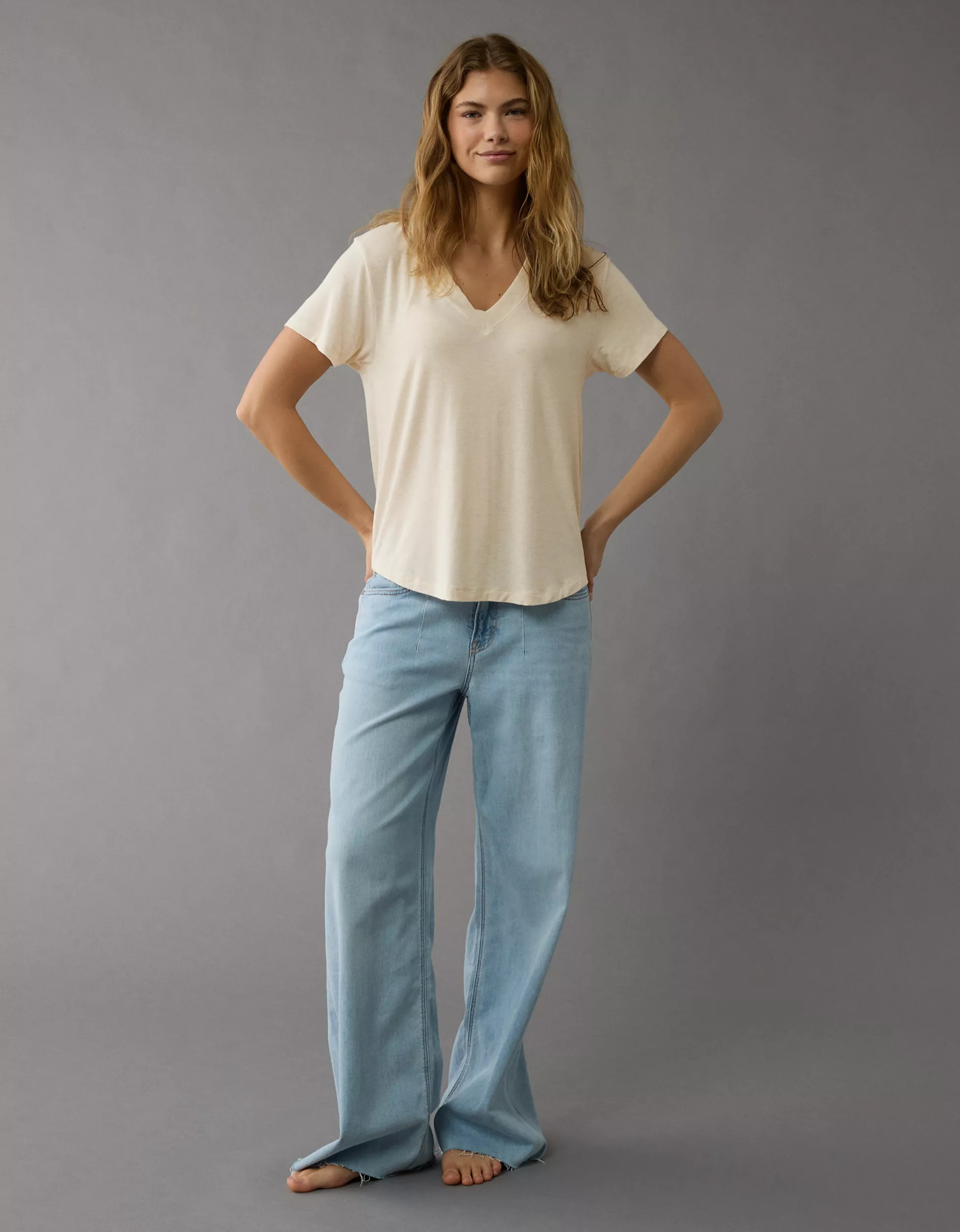 AE Soft & Sexy V-Neck T-Shirt | American Eagle Outfitters (US & CA)