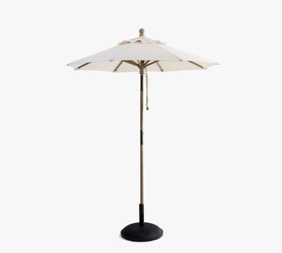 6' Round Outdoor Patio Umbrella – FSC® Eucalyptus Tilt Frame​ | Pottery Barn (US)