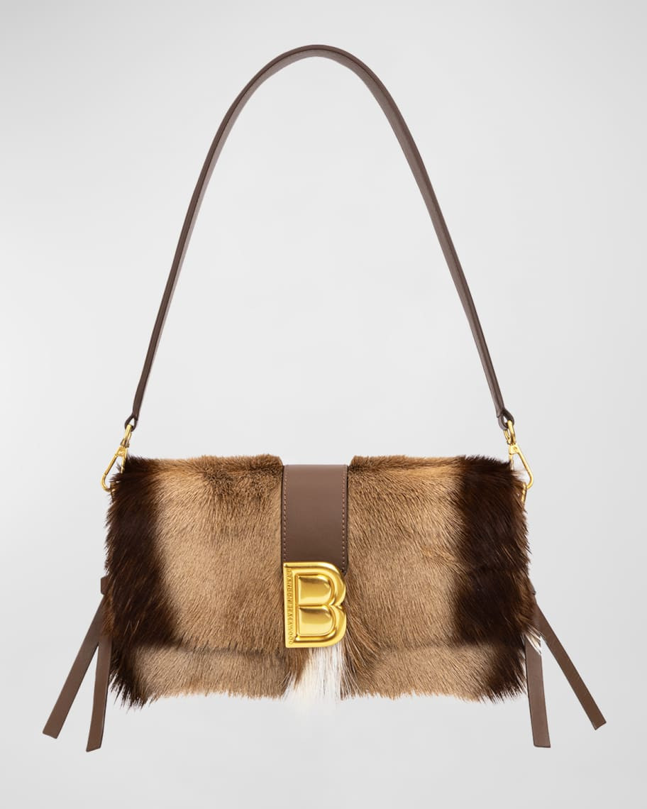 Brandon Blackwood Nia Antelope Hair Flap Shoulder Bag | Neiman Marcus