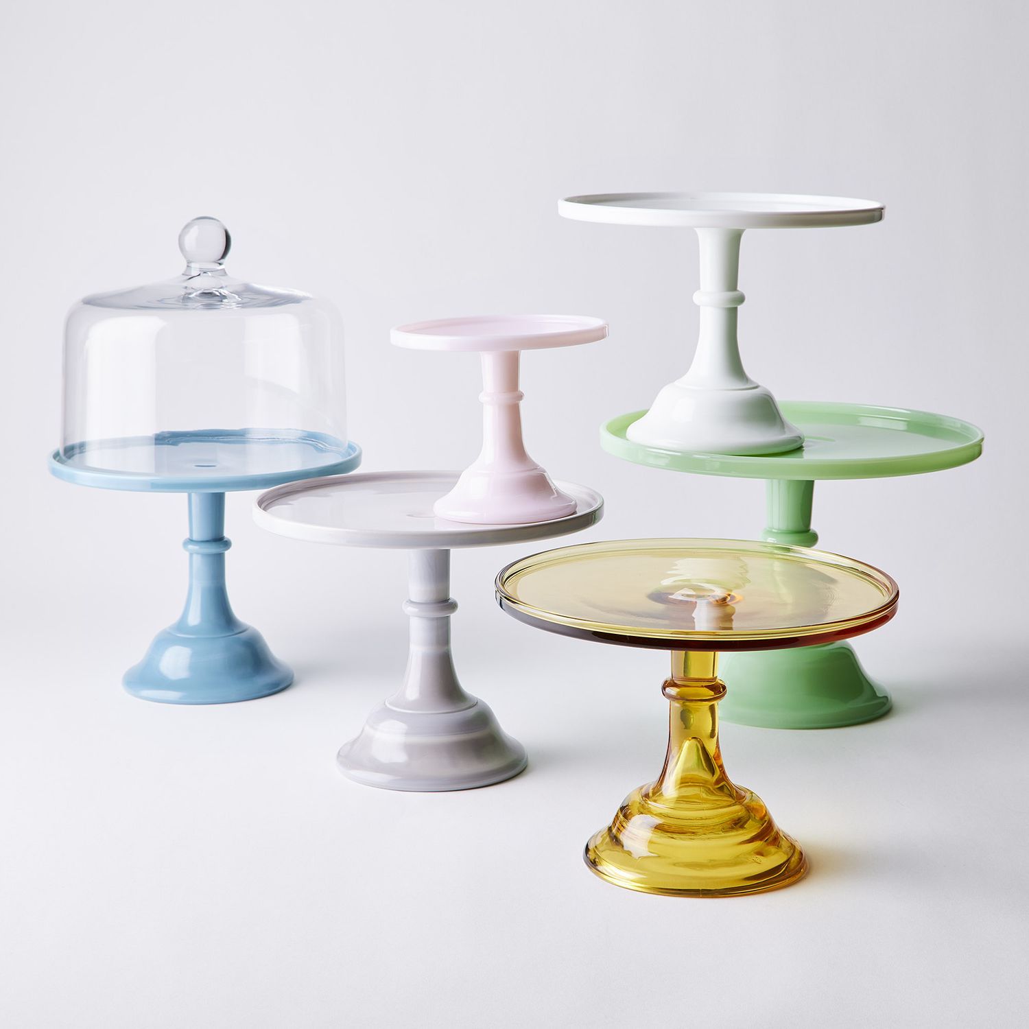 Mosser Glass Cake Stand with Glass Dome, 3 Sizes, 7 Colors | Food52