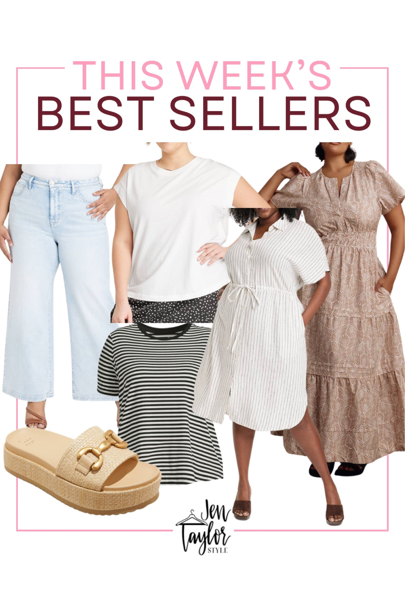 Best sellers plus size fashion! Plus size dresses, plus size jeans, curvy fashion, curvy outfits, sandals, basic tees

#LTKplussize #LTKstyletip #LTKfindsunder50
