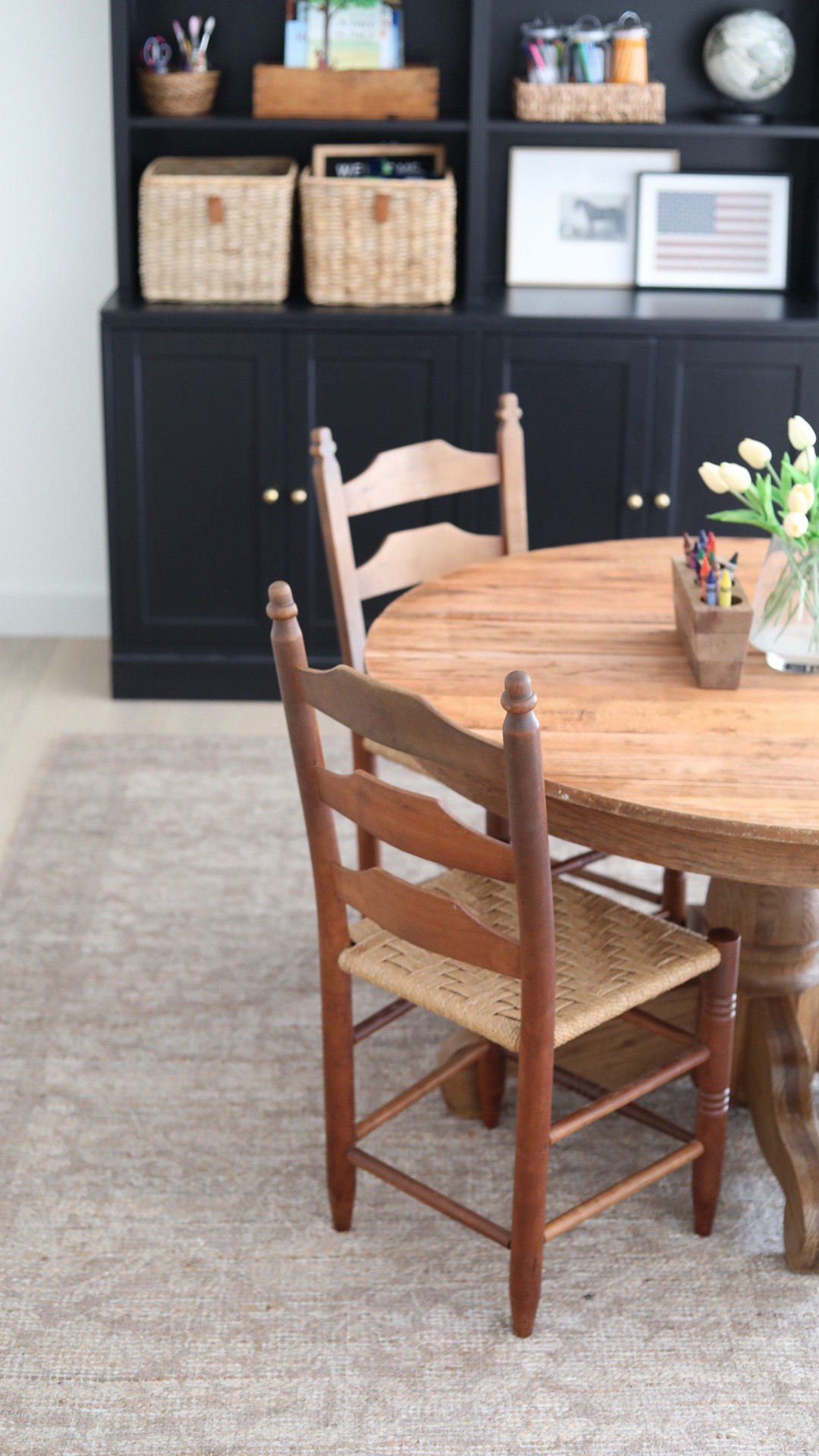 One thing I’ve been working on is turning our loft into a homeschool space for our rising kindergartner. And this rug from @joonloloi made it finally feel more grounded and cozy! 

 STASSIA Handwoven Printed
Color: NATURAL / TAUPE 
Size: 7'-9 x 9'-9

#LTKHome