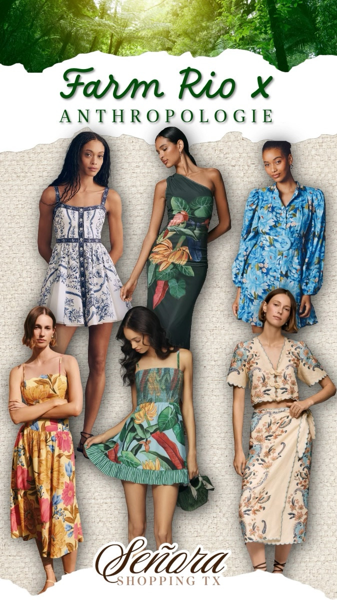 Farm Rio x Anthropologie me tiene soñando!!! Quiero todo!!!