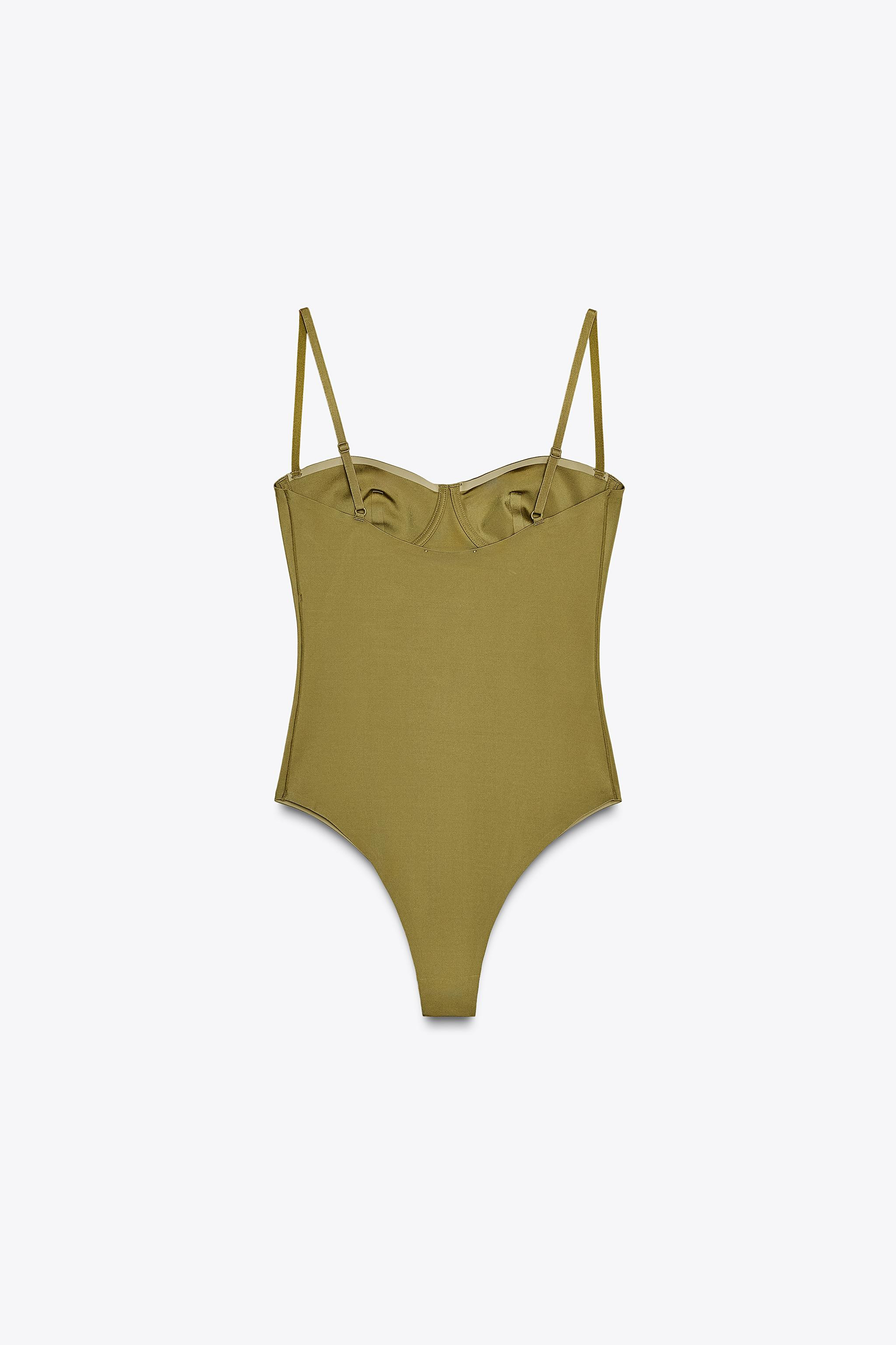 SATIN CAMISOLE BODYSUIT | Zara UK