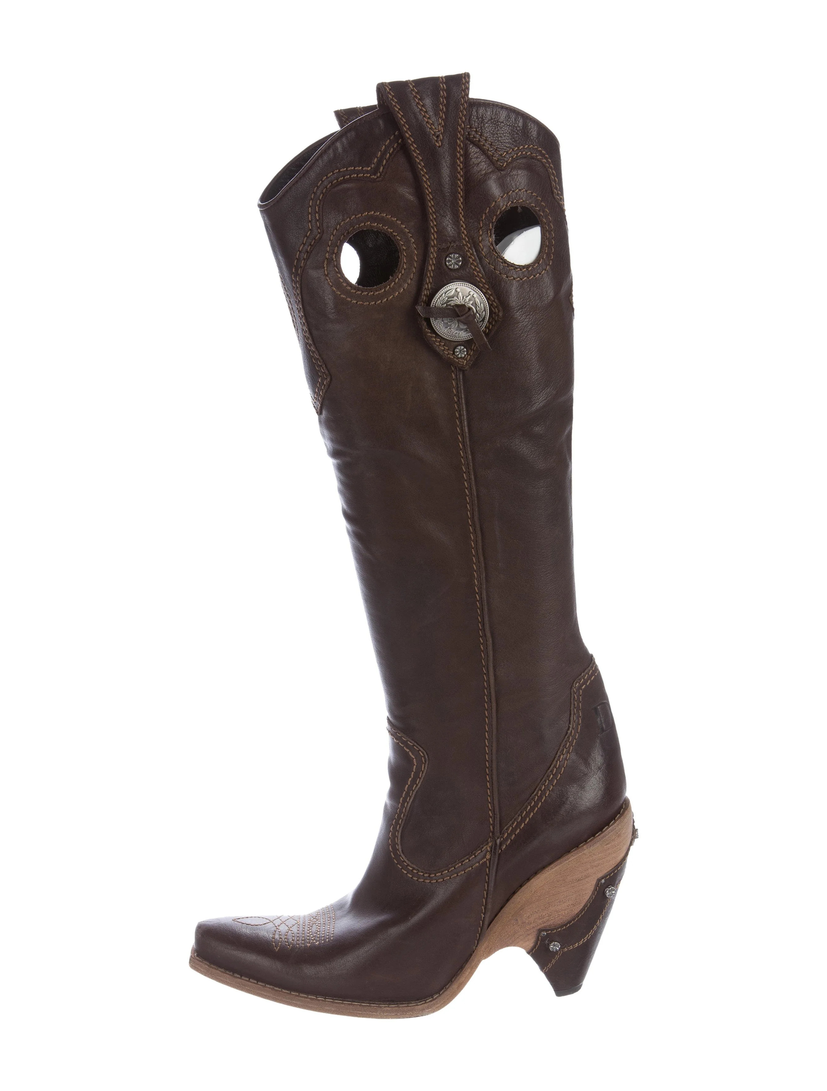 Knee-High Cowboy Boots | The RealReal