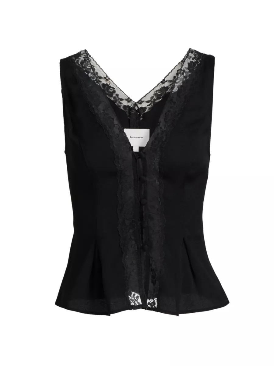 Cristina Lace Top | Saks Fifth Avenue