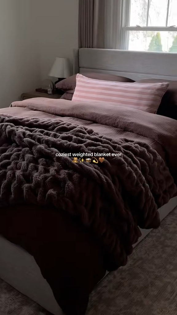 this weighted blanket is incredibly soft & cozy!! 🧸✨🤎 


Comfrt, comfrt blanket, cozy home finds, bedding, dreamer blanket, weighted blanket 