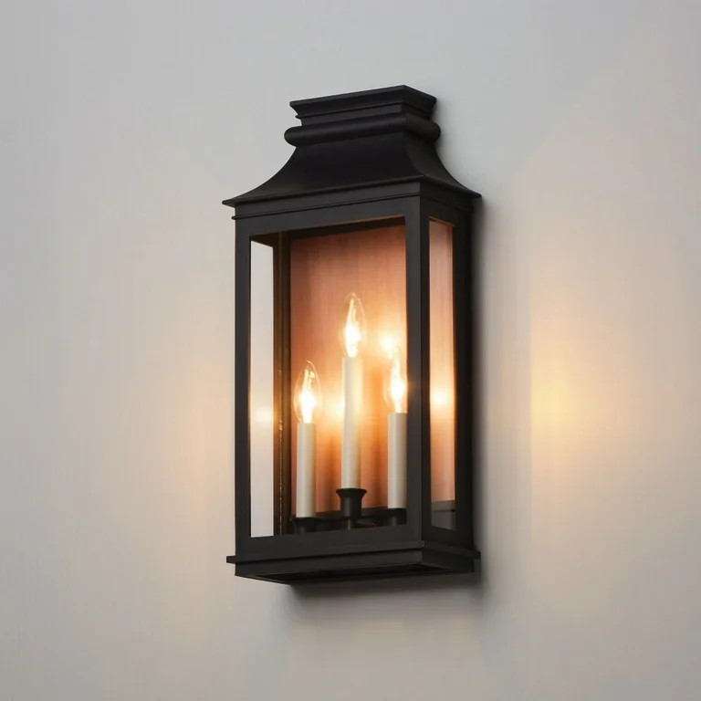 Maxim 40916Cl Savannah 3 Light 22" Tall Outdoor Wall Sconce - Antique Copper / Black Oxide - Walm... | Walmart (US)