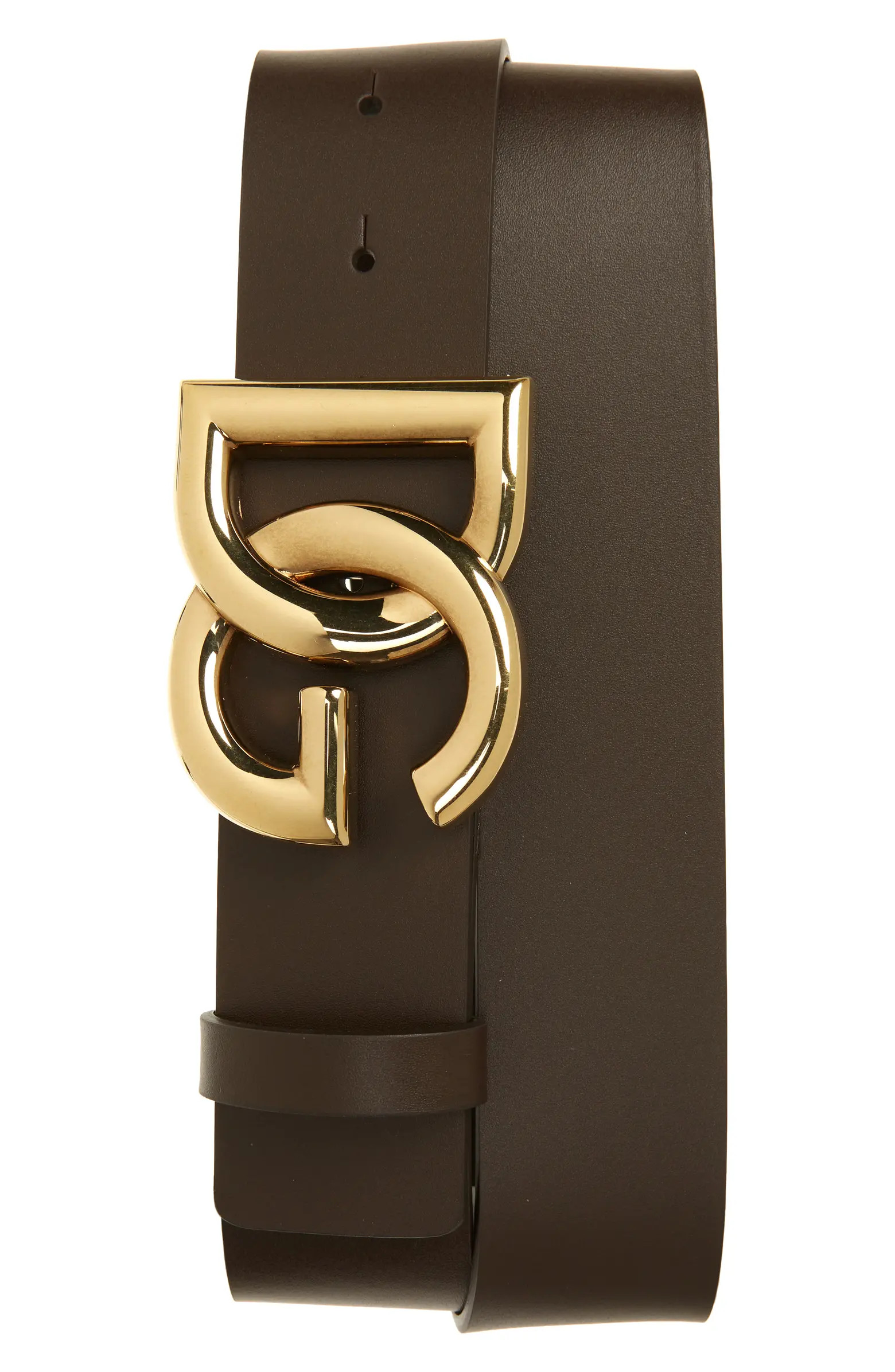 DG Logo Buckle Leather Belt | Nordstrom