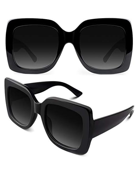 STORYCOAST Oversized Square Sunglasses Womens Retro Shades Luxury Big Sun Glasses UV400 Protectio... | Amazon (US)