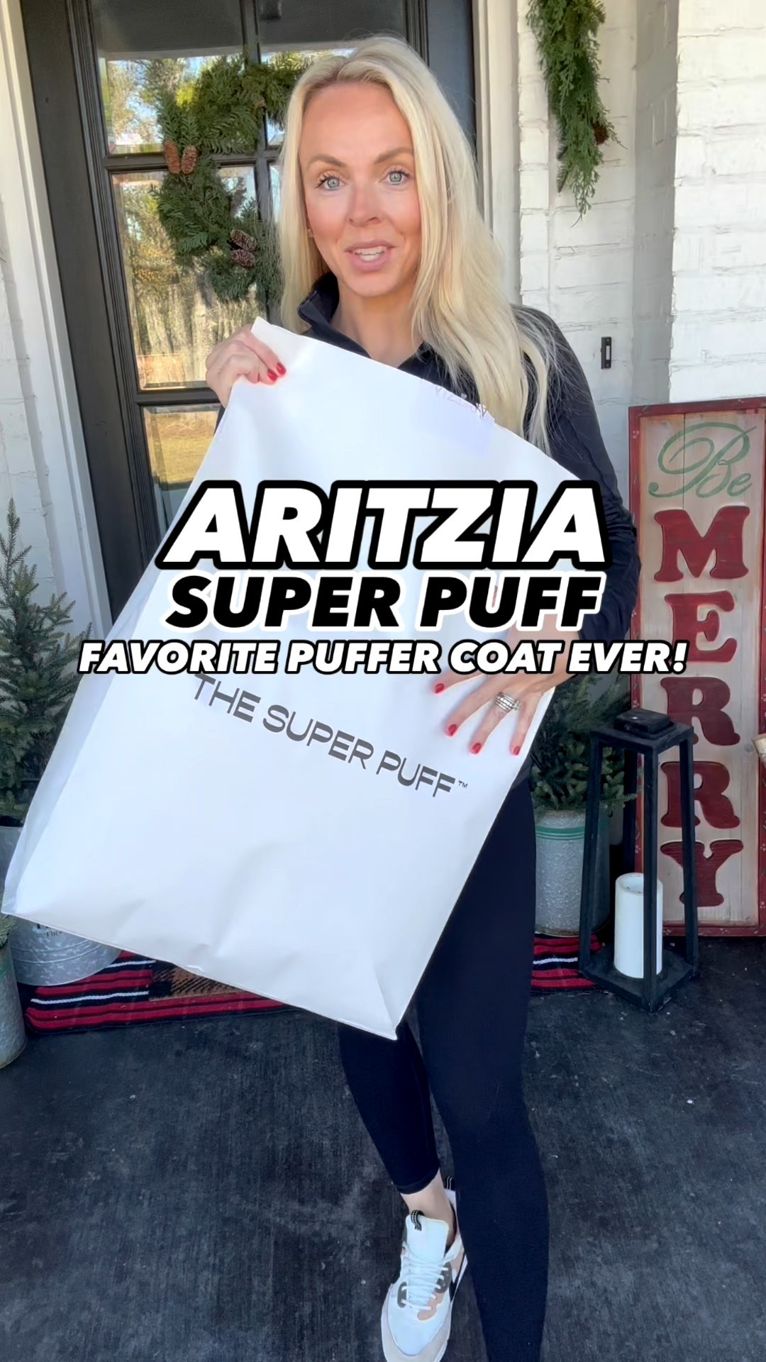 Aritzia super puff is on sale!!! Wearing a size small. Keeps you warm down to negative 30!!!!!! 

#LTKSaleAlert #LTKootd #LTKmomlife