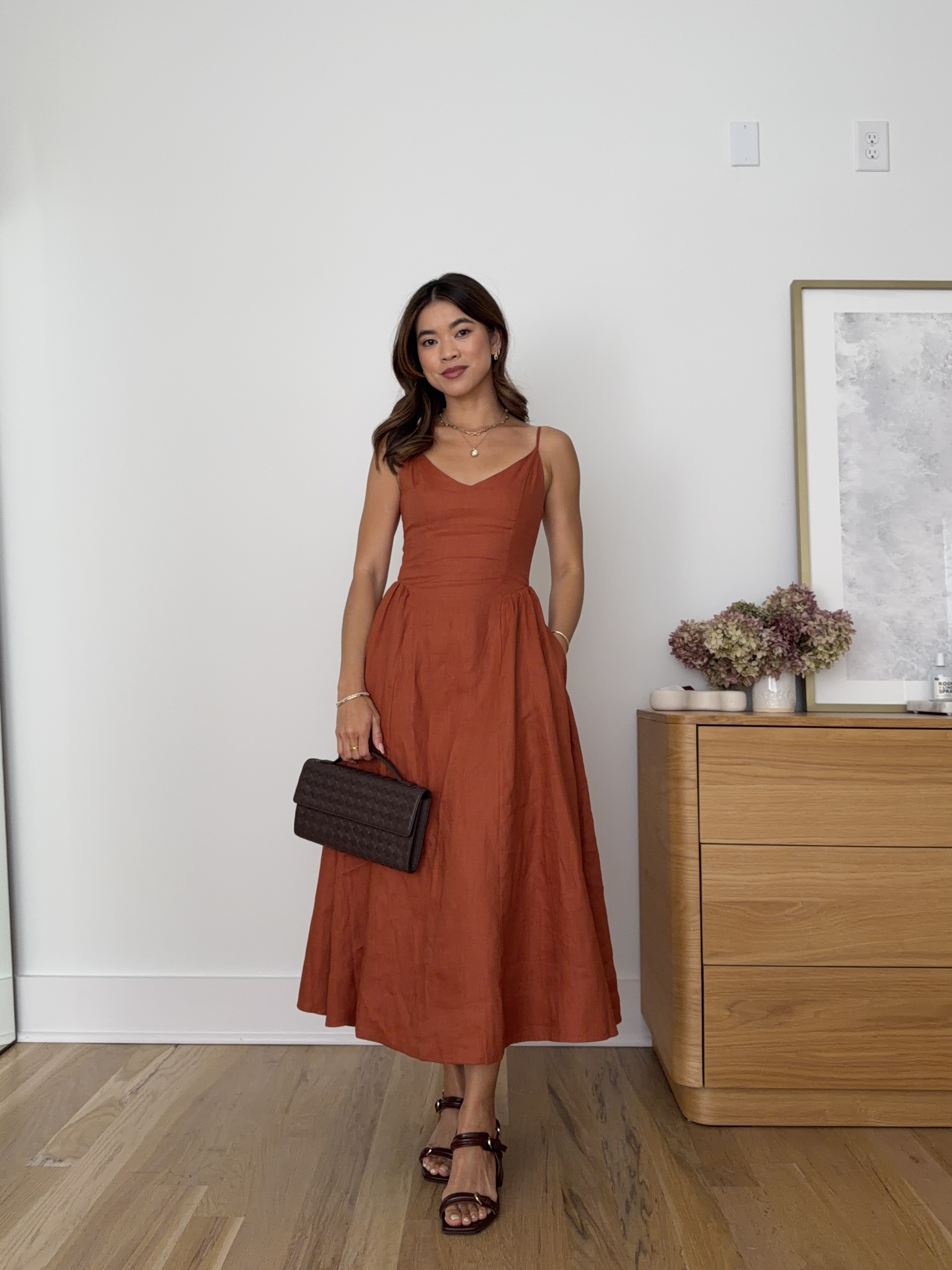 I love matching my @Quince bag with my @SEZANE heels! They are such a stunning deep brown.

Sizing info:
Aritzia Technique Linen Dress - Size 0 in Mariner Terracotta 

petite fashion, get dressed with me, outfit inspiration, ootd, nashville outfit, Nashville influencer, petite style, vacation style, casual outfits, mom style, petite dress, spring outfits, spring outfit info, spring dress, summer dress, cotton dress, spring outfit idea, heels, summer heels, aritzia dress, petite friendly dress, wedding guest dress, casual summer dress, linen dress

#LTKootd #LTKSeasonal #LTKPetite