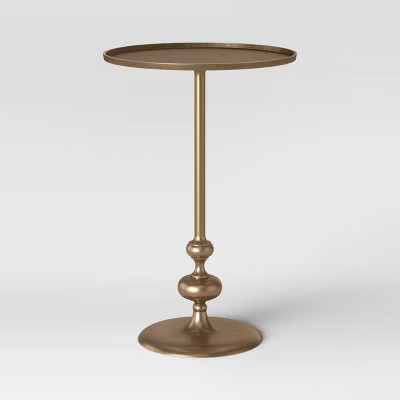 Londonberry Turned Accent Table Large Brass - Threshold™ | Target
