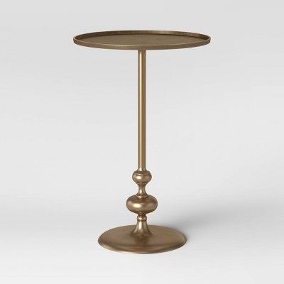 Londonberry Turned Accent Table Brass - Threshold&#153; | Target
