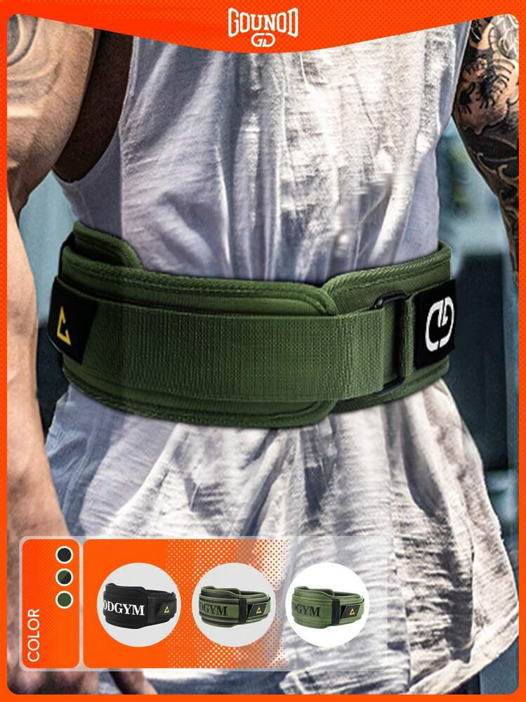 GOUNOD 1PC Adjustable EVA Weight Lifting Belt - Great For Squats Lunges, Deadlifts, Thrusters - Men And Women Fitness Weightlifting Belt. | SHEIN