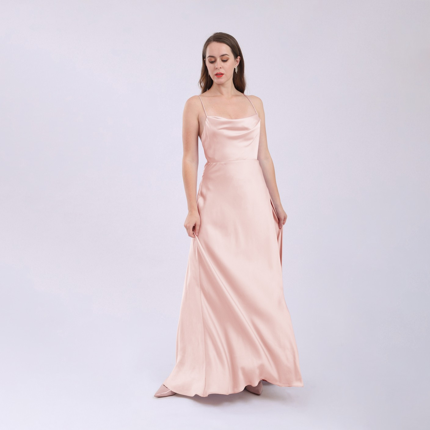 Strappy Draped Gown | Fame and Partners