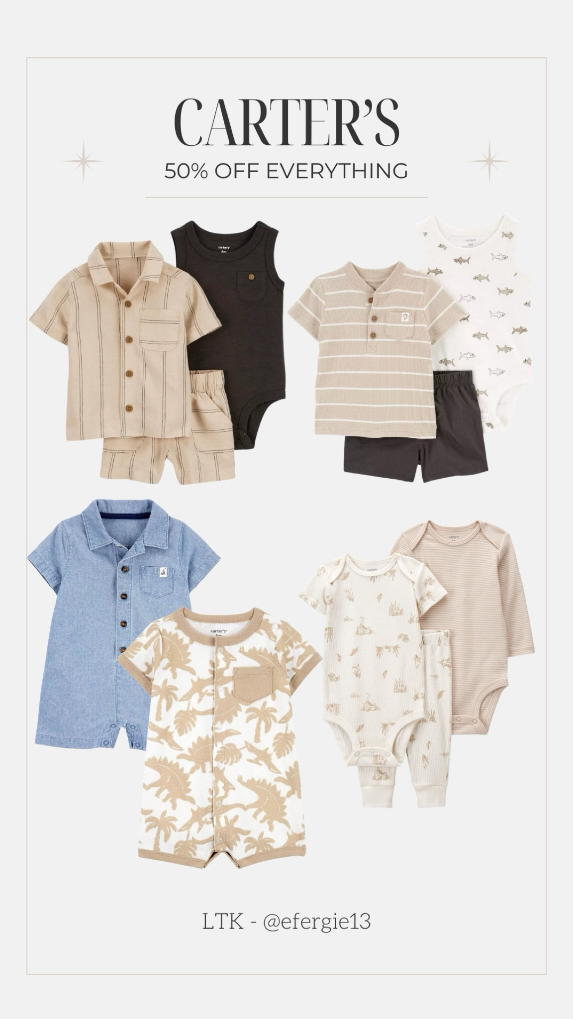 50% off everything at Carter’s!

#LTKKids #LTKSaleAlert #LTKBaby