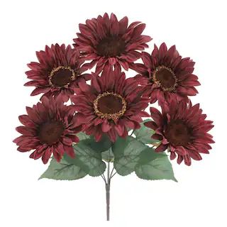 17" Burgundy Sunflower Bush by Ashland® | Michaels Stores