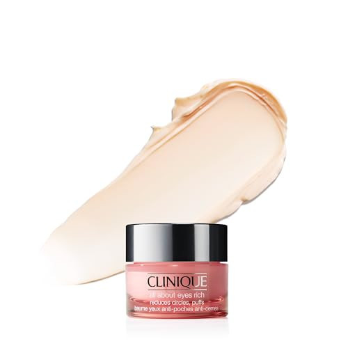 Clinique All About Eyes Rich Eye Cream For Dark Circles With Hyaluronic Acid | Hydrating, Brightening + Depuffing, Mini Travel Size, 0.5 Ounce | Amazon (US)