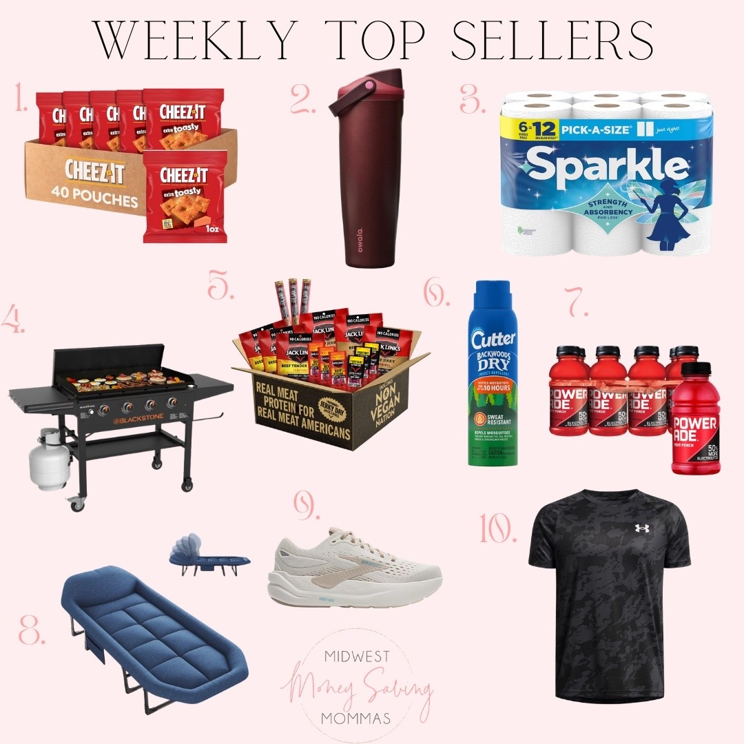 Weekly top sellers

Best sellers snacks owala paper towels black stone griddle bug spray camping bed sneakers

#LTKmomlife #LTKSeasonal #LTKHome