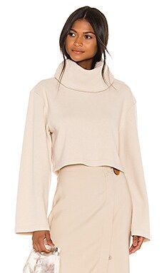 L'Academie The Clara Crop Top in Cream from Revolve.com | Revolve Clothing (Global)