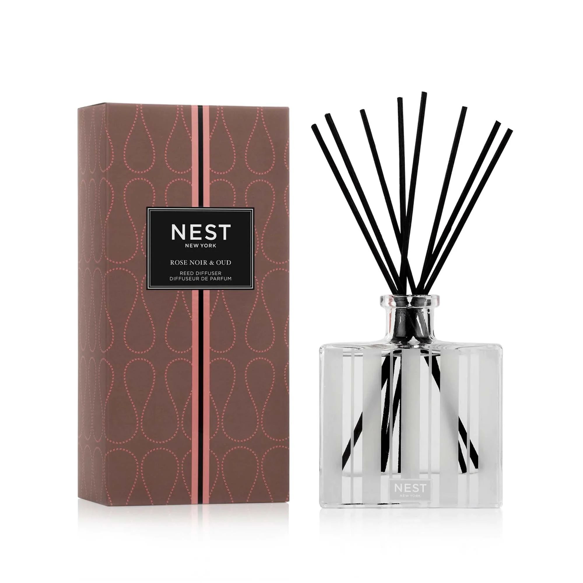 Rose Noir & Oud Reed Diffuser | NEST Fragrances