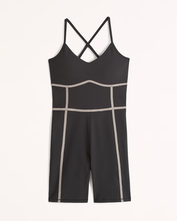YPB sculptLUX Romper | Abercrombie & Fitch (US)