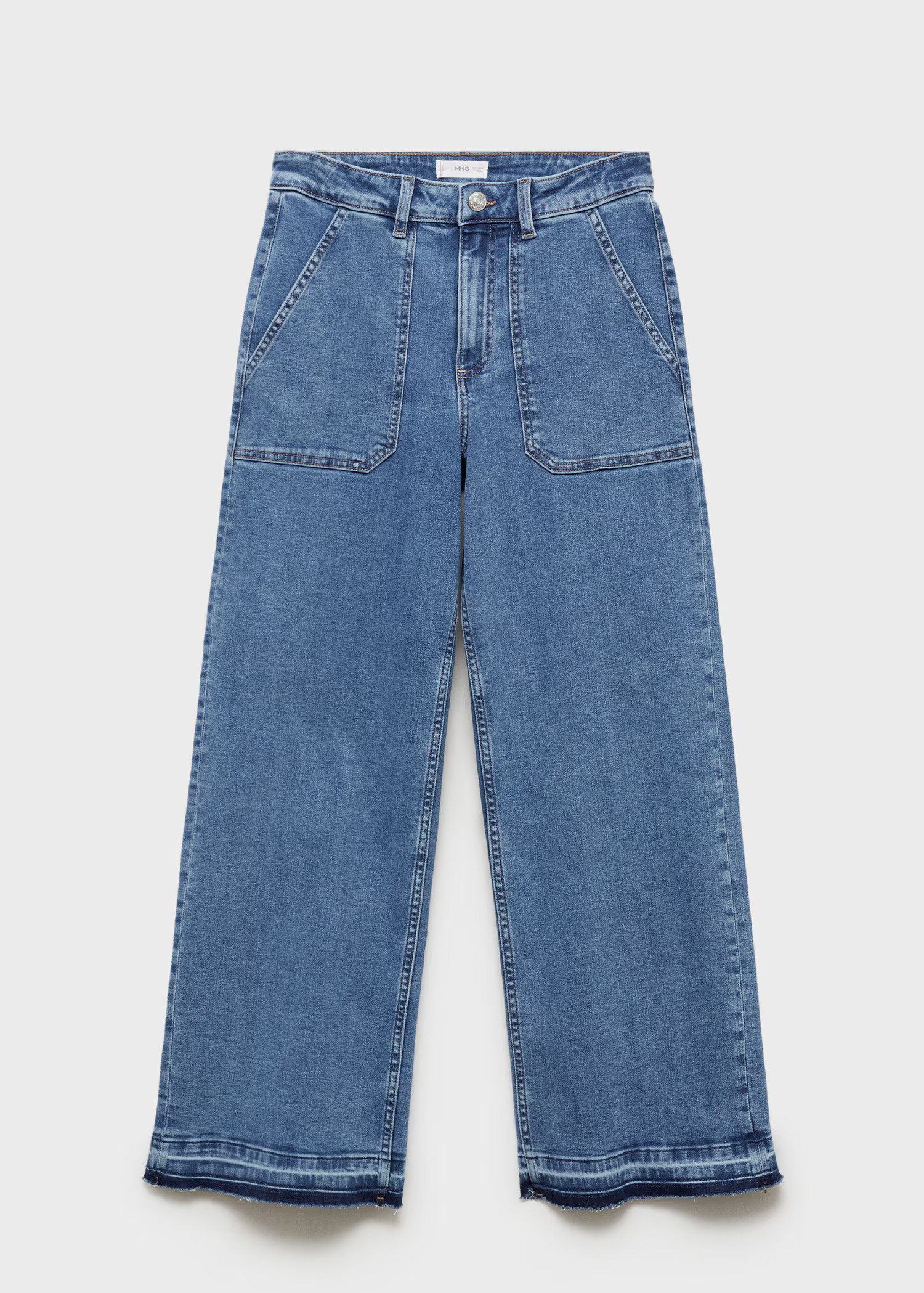 Culotte jeans with pockets | Mango (US/MX/AU)