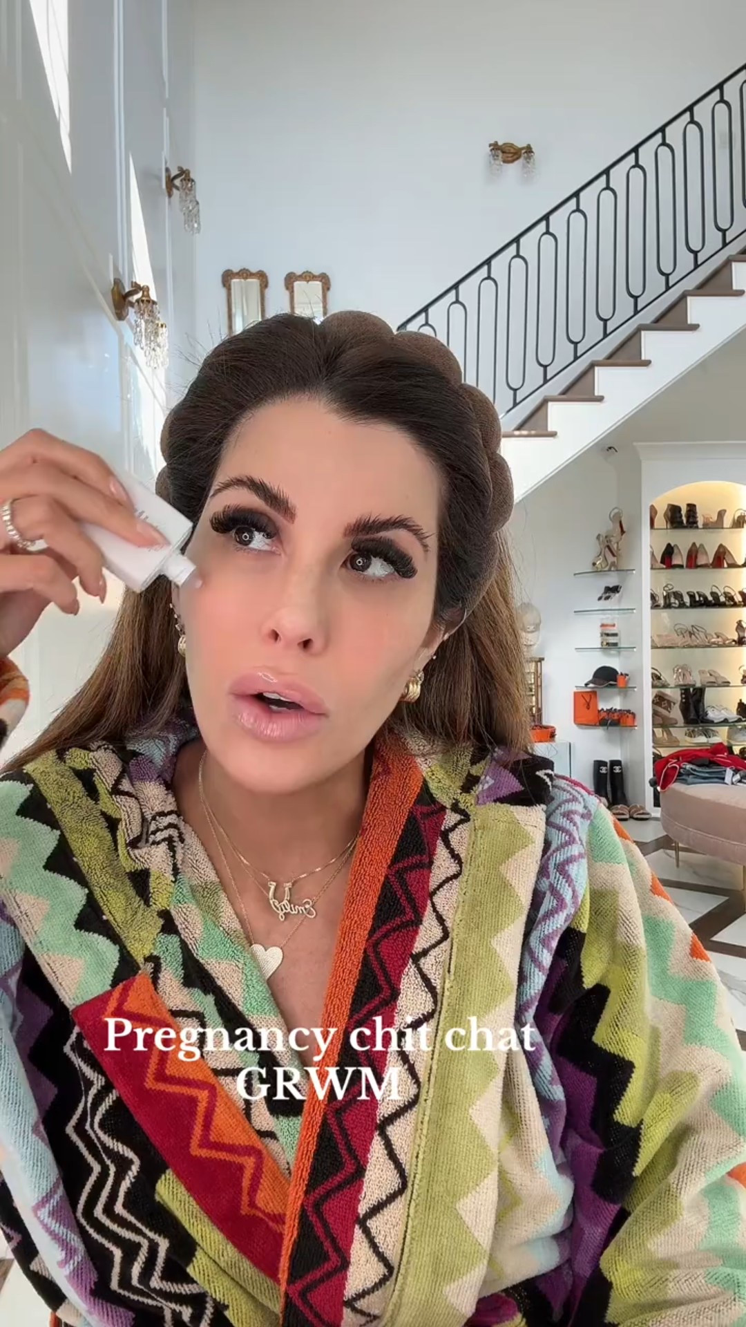 Pregnancy Chit Chat GRWM! 
Bronzing Drops 
Blurring Balm Powder - 5.5
Foundation - Latte 300N 
Contour Stick - Harmony 
Contour Stylus - Travertine
Color Correcting Concealer - Cherry Blossom 
Concealers - 2.0 BU (Tower 28) & Silk (Hourglass) 
Powder Bronzer - Beach Bum Bronze 
Lip Liner - Anywhere caffeine 
Lipstick - Crème Cup
Lip Gloss - GEMME Beauty Girlie Girl


#LTKdayinmylife #LTKmorningroutine #LTKgrwm