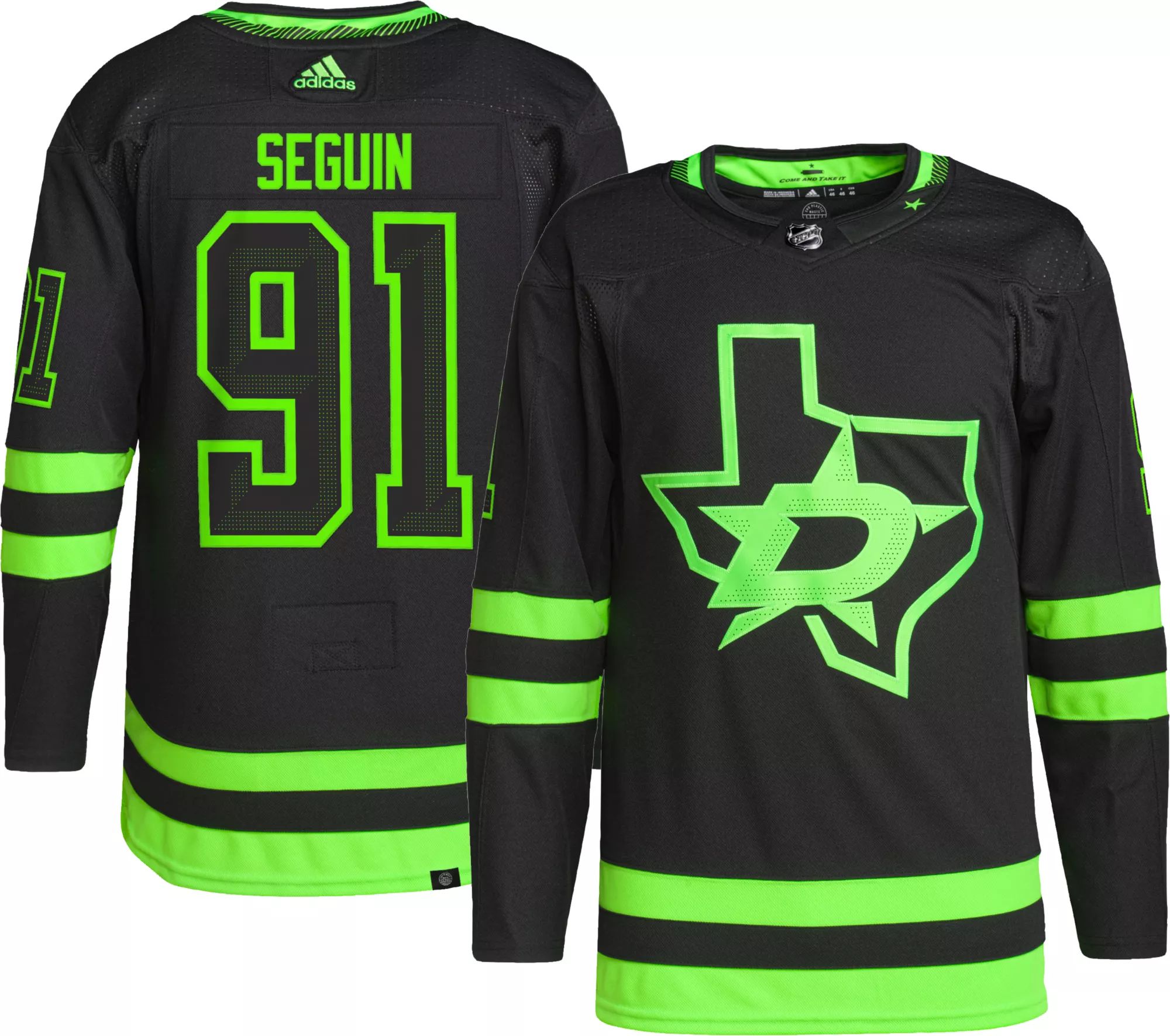 adidas Dallas Stars Tyler Seguin #91 ADIZERO Authentic Alternate Jersey, Men's, Size 50, Black | Dick's Sporting Goods