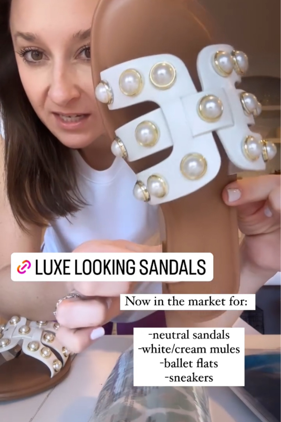 Luxe flat sandals 
