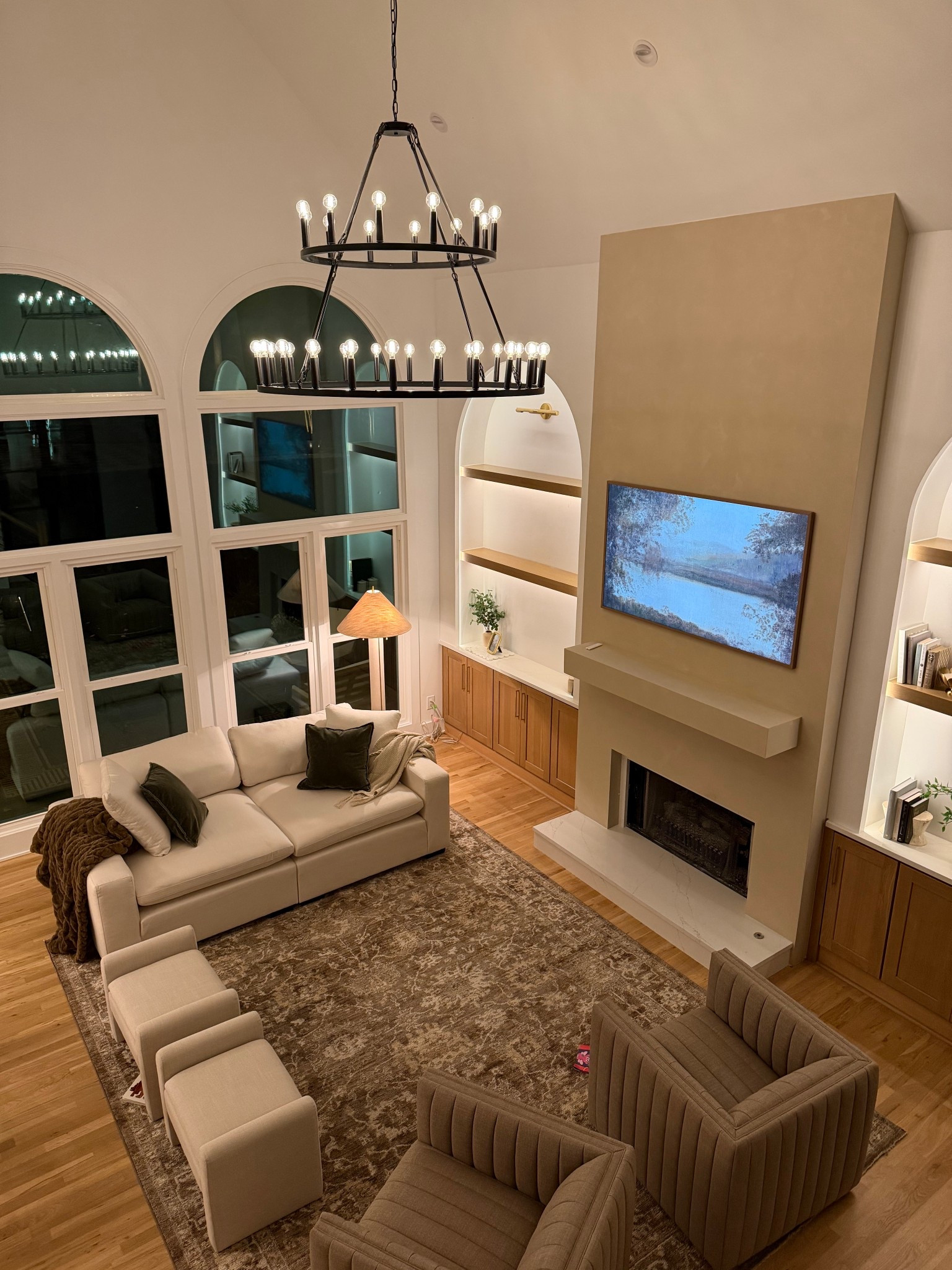 Living room furniture! Couch is American Signature plush sofa - not on ltkLTK